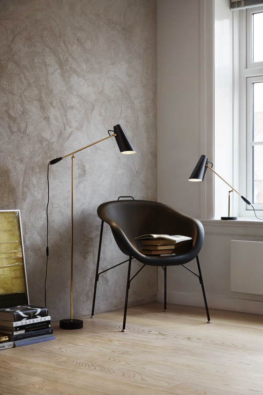 Northern Birdy vloerlamp grijs/staal