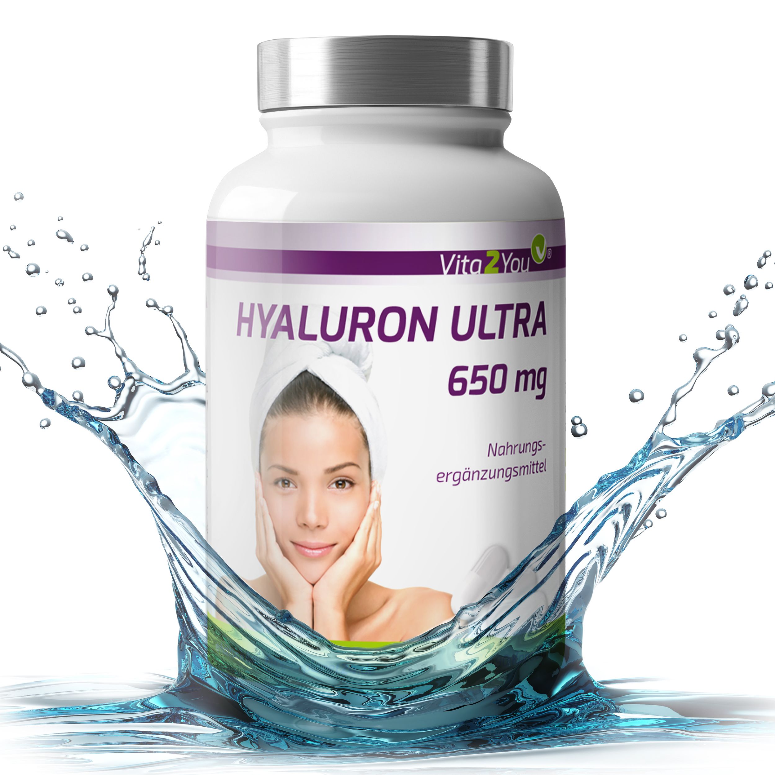 Vita2You Hyaluronsäure Ultra Kapseln 650mg
