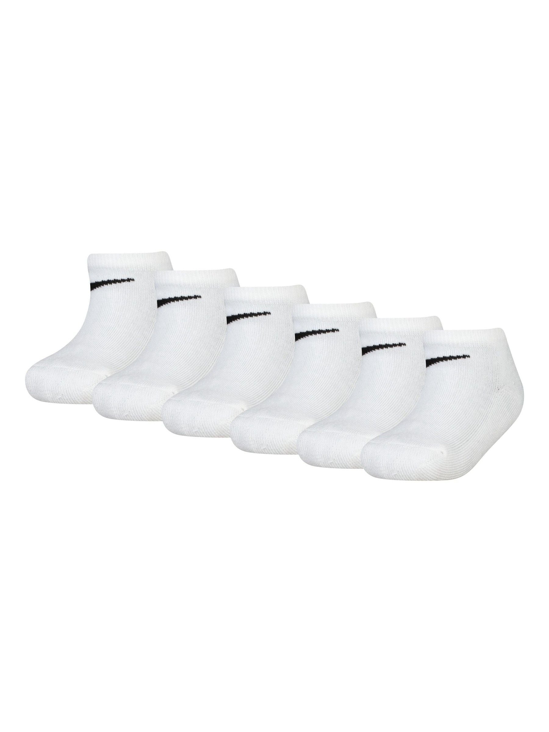 Wit - Nike Little Kids Trainer Socks 6 Pack