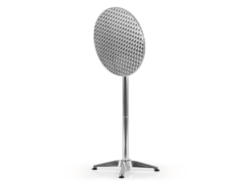 EASYmaxx Bartisch klappbar, 115 x 60 cm, Silber Runder Stehtisch