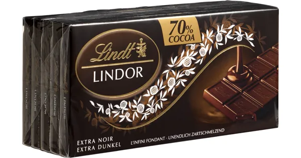 Lindt Lindor Tafelschokolade 70% Cacao