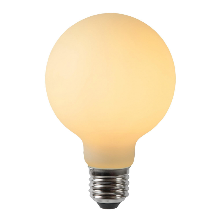 Lucide G80 LED lichtbron E27 5W 2700K opaal dimbaar