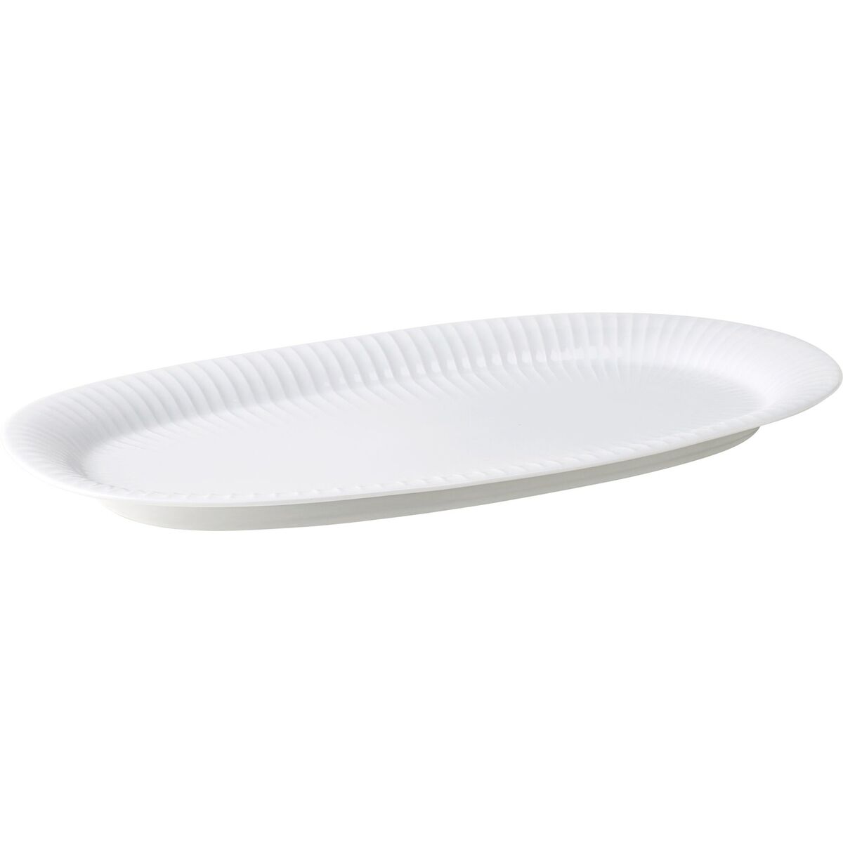 Hammershøi ovalt serveringsfat, hvitt, 40 x 22.5 cm