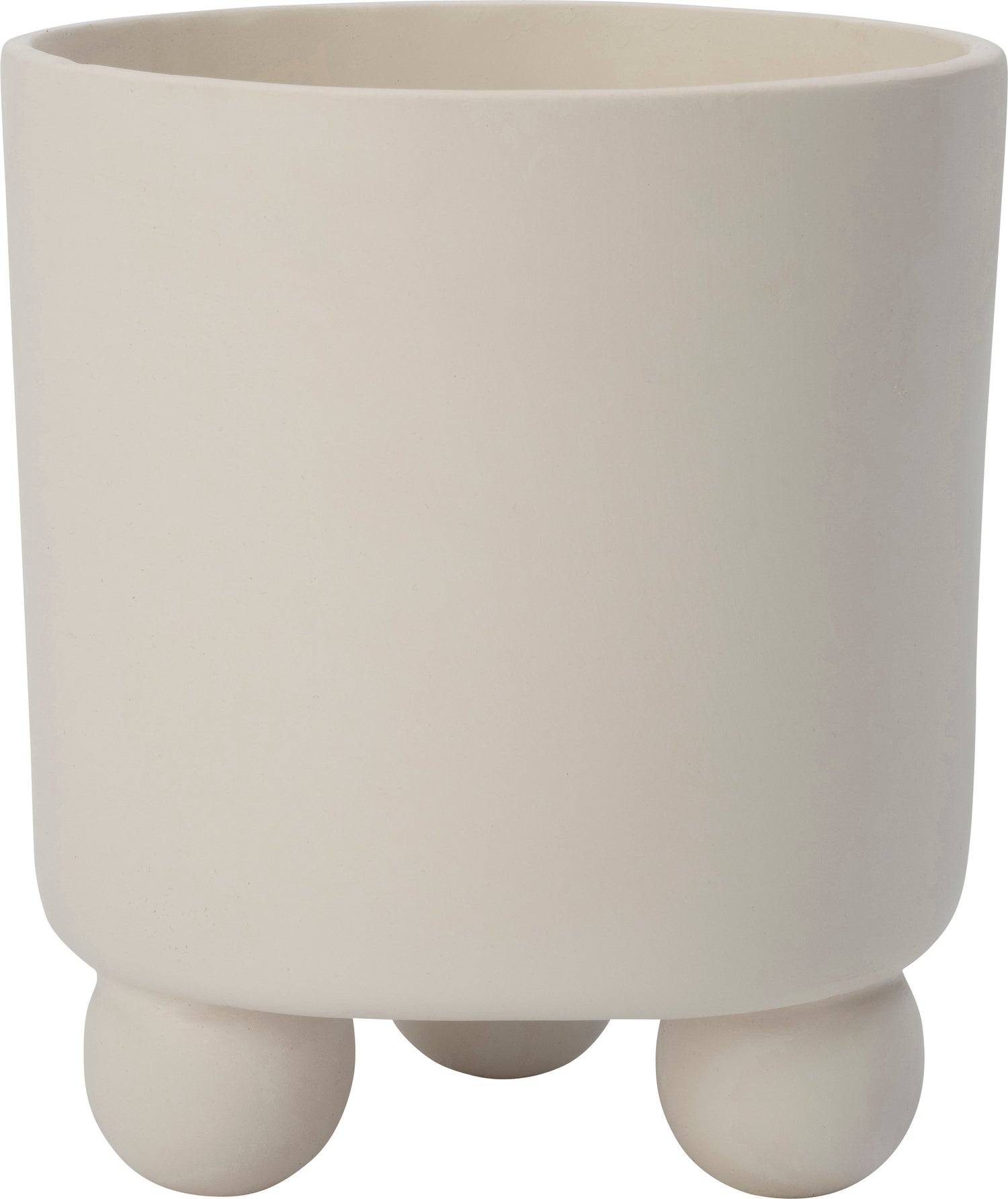 Intratuin bloempot op poten Niki wit D 20 H 24 cm