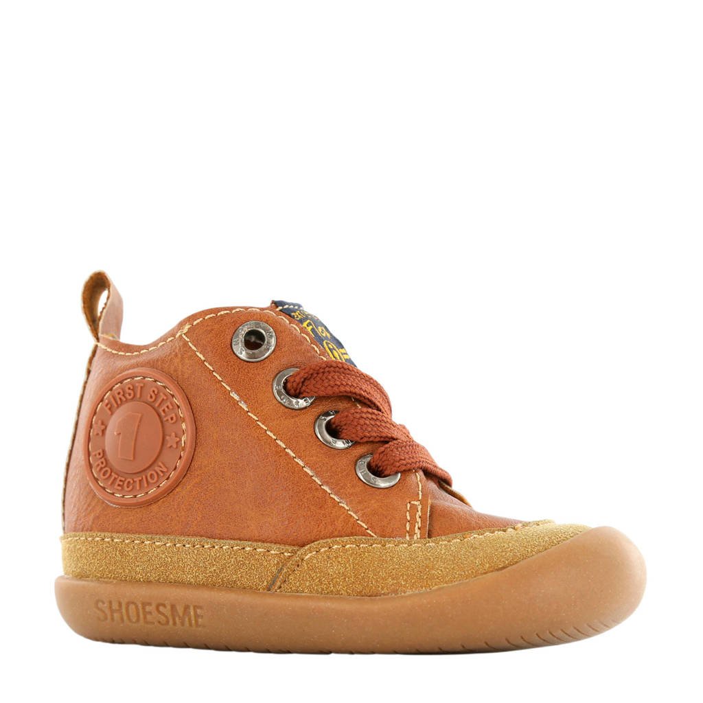 Shoesme BF8W001-Fleren babyschoenen cognac