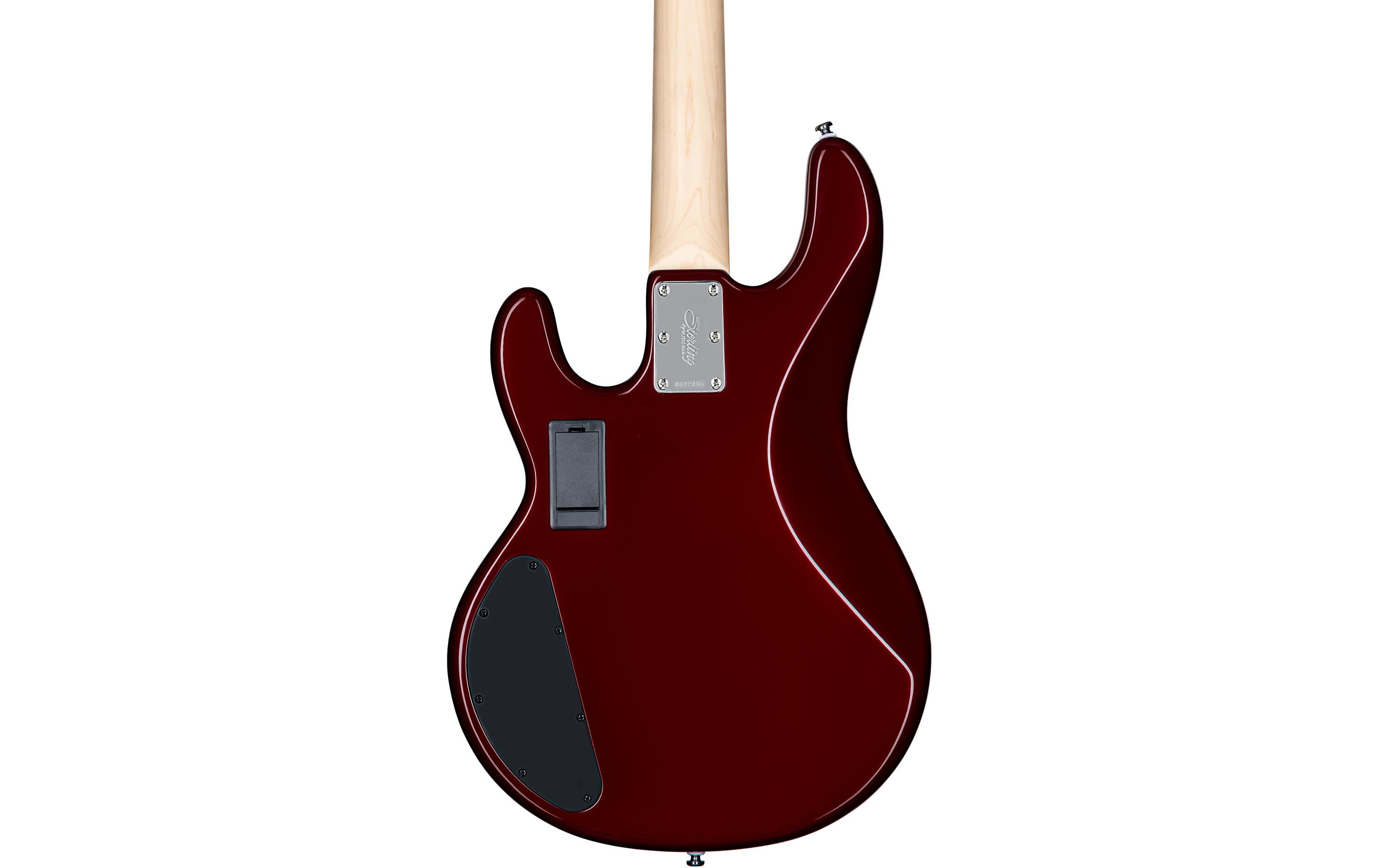 E-Bass StingRay Ray4HH – Candy Apple Red<br>4-seitiger Bass mit Aktivelektronik und 2 Humbucker