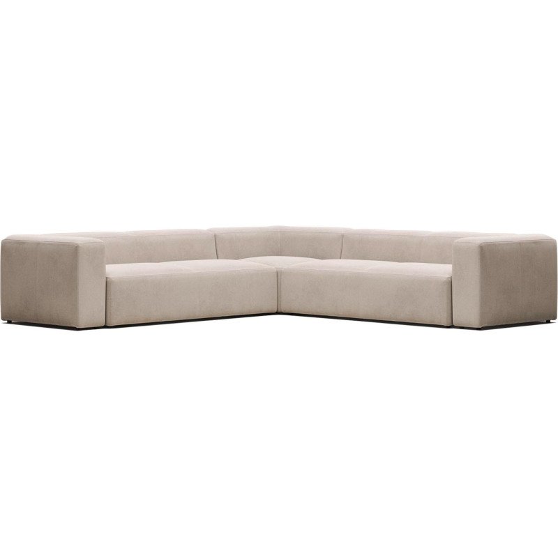 Canapé d’angle Blok 6 places beige 320 x 320 cm