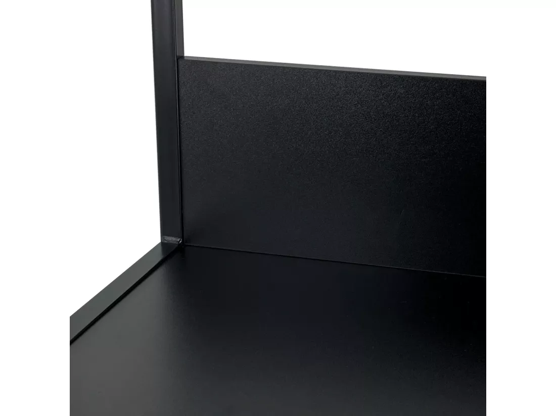 Étagère murale industrielle sur pied AKORD Noire 40 cm 6 étagères 40x32x192 cm