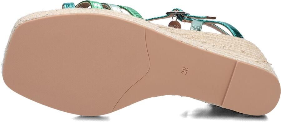 Mexx Noemi Pakina Sandalen Met Sleehak Dames Groen