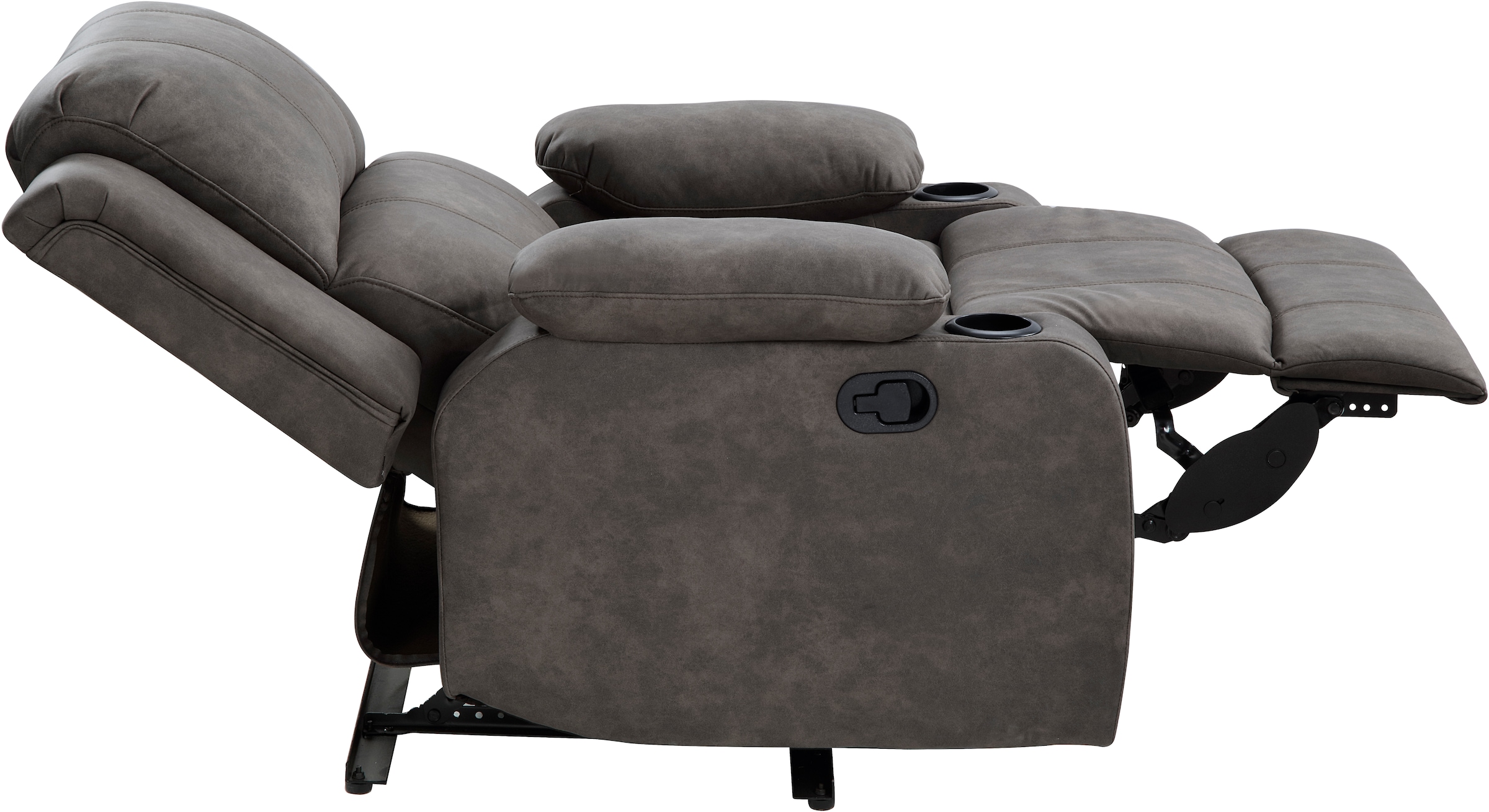 ATLANTIC home collection Relaxsessel »Cicero« mit Relaxfunktion, Federkern und Getränkehalter
