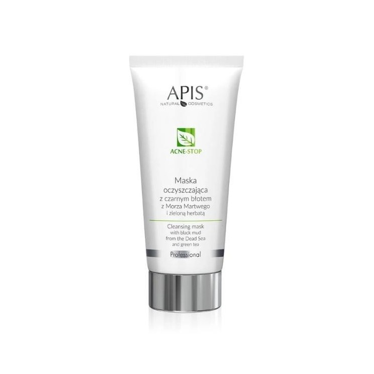 Apis Acne- Stop reinigingsmasker met groene thee en modder uit de Dode Zee 200 ml