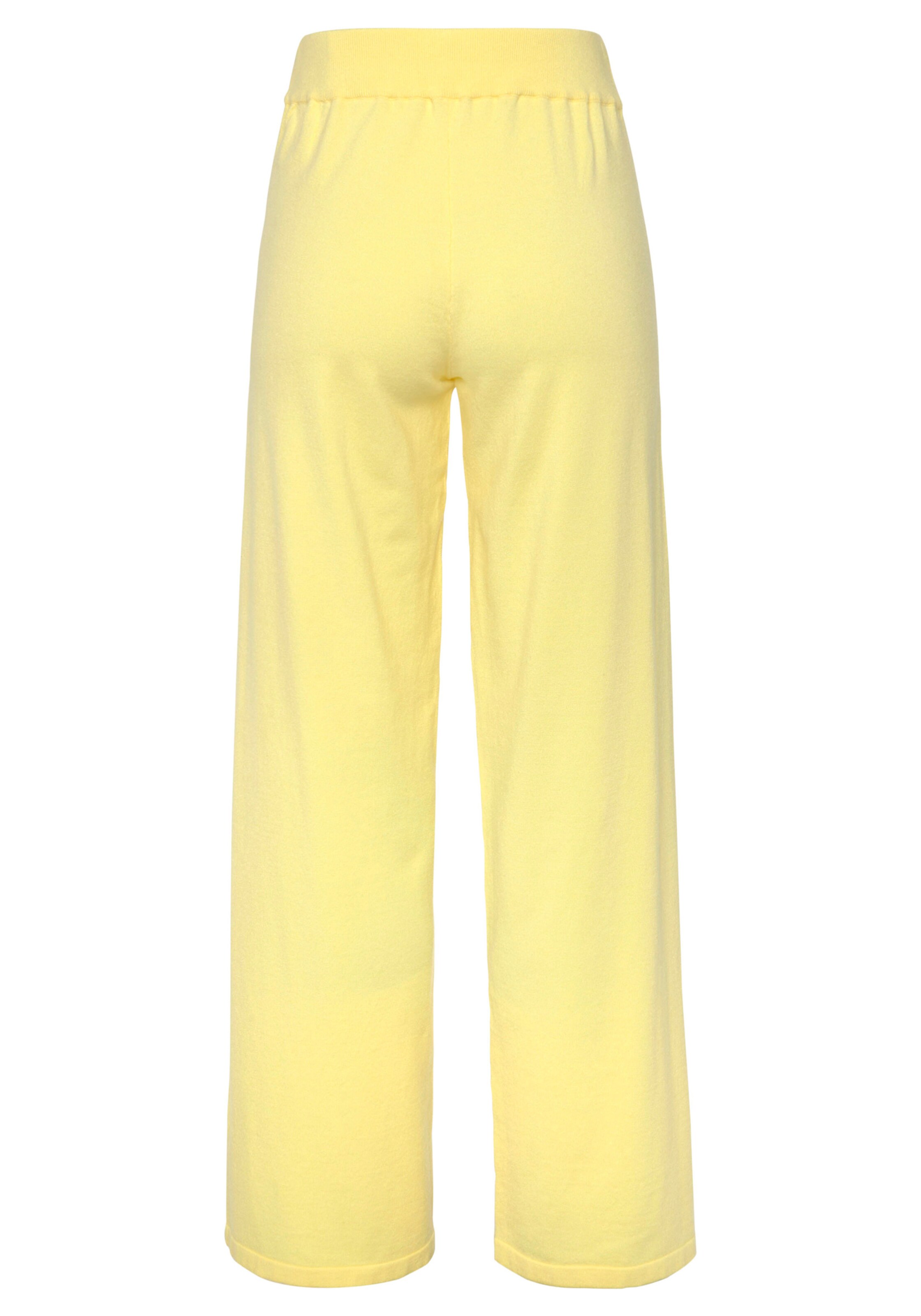 LASCANA Strickhose in gelb