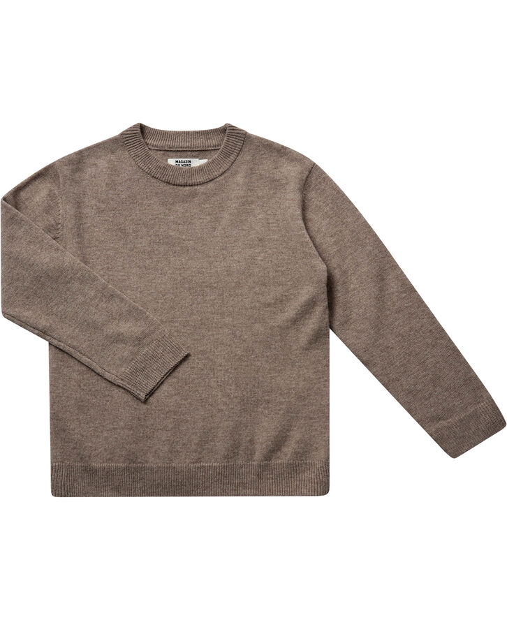 Magasin du Nord Collection Strikka RWS wool & cashmere pullover Sand melange