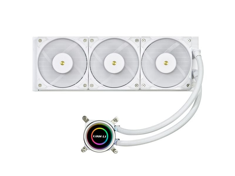 Lian Li Wasserkühlung Galahad II 360 Trinity Weiss Wasserkühler für Intel und AMD Prozessorsockel mit leisen RGB-Lüftern