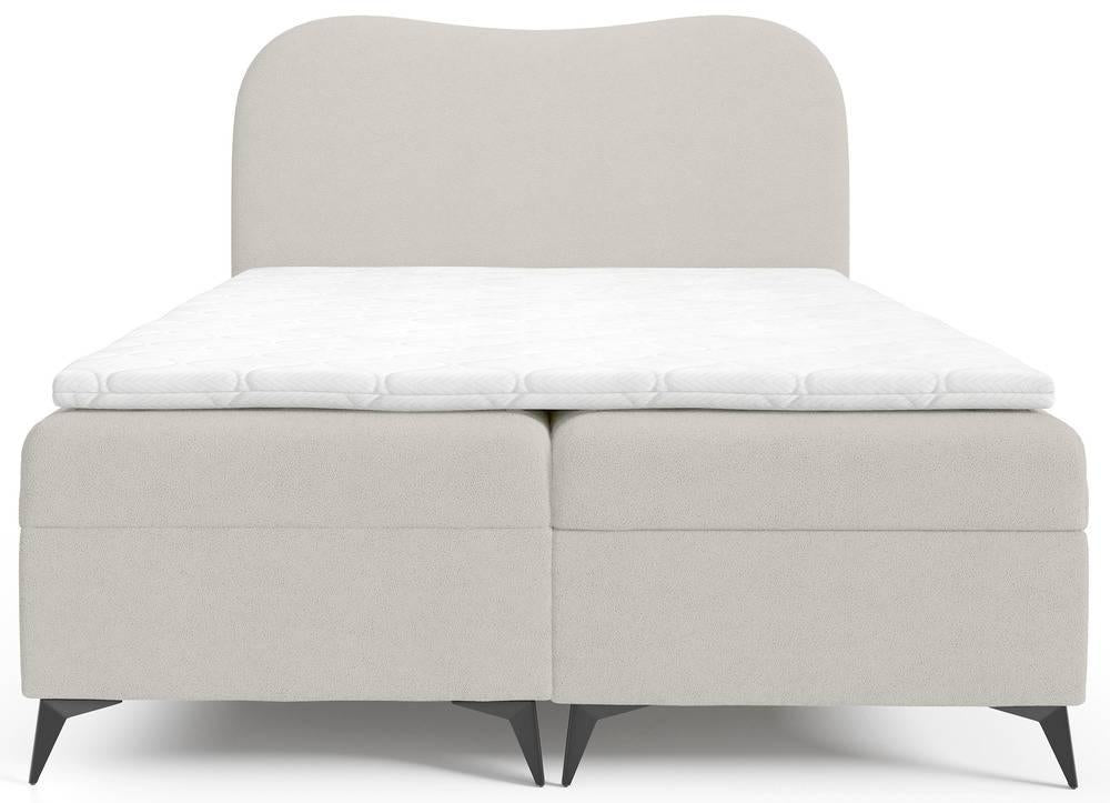 NADUVI Collection Boxspring Adler bouclé met opbergruimte 140 x 200 cm