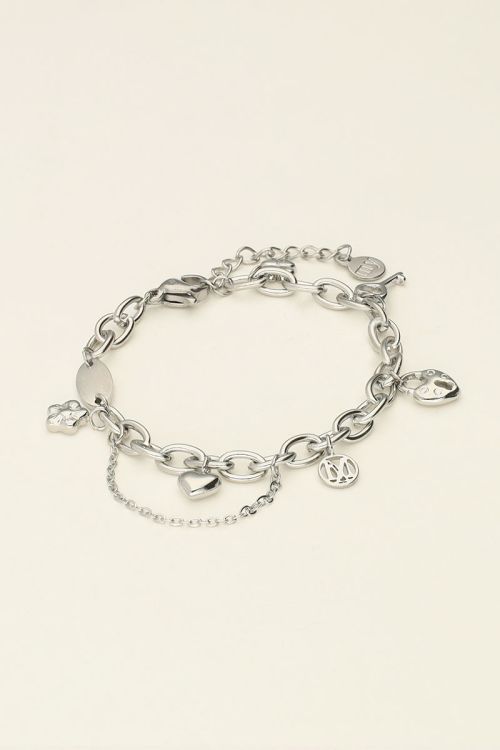 Mini love life armband met bedeltjes