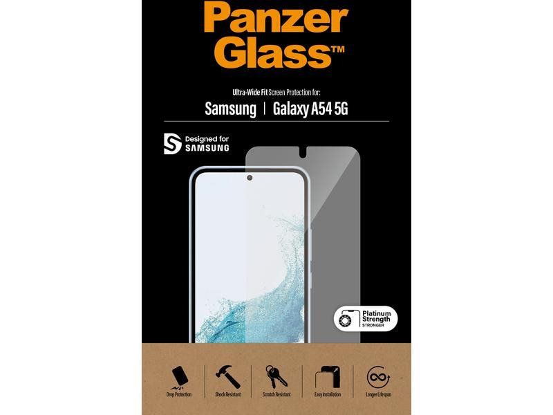 Panzerglass Displayschutz Ultra Wide Fit Galaxy A54 5G Display-Schutzfolie für das Samsung Galaxy A54 5G