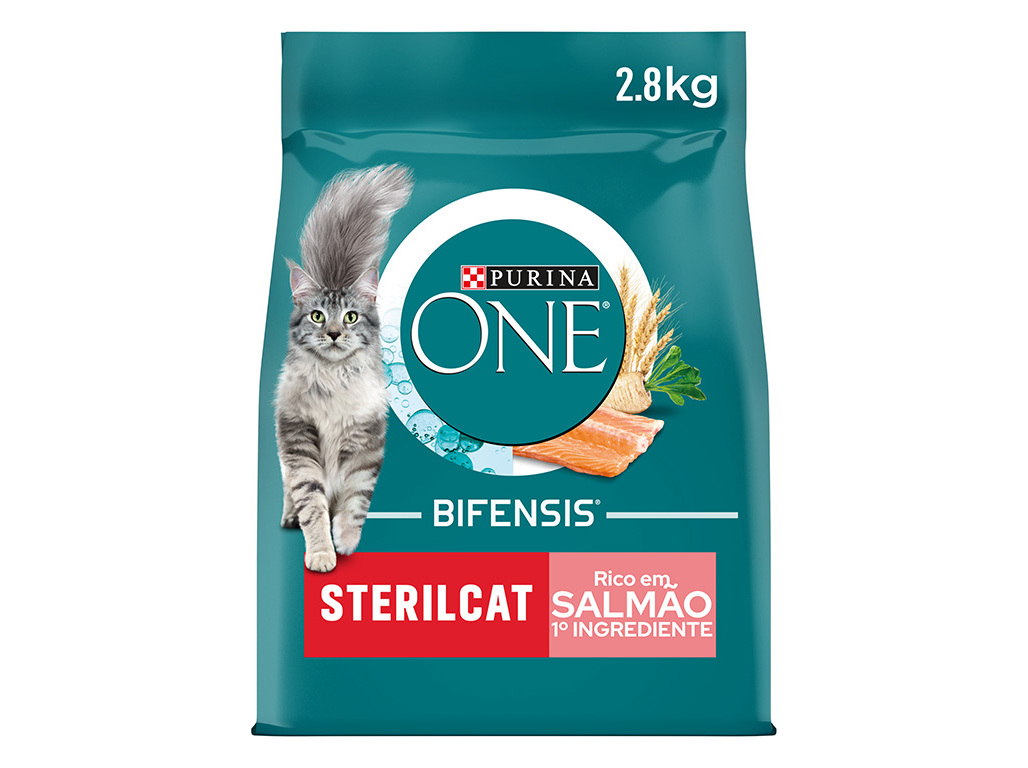RAÇÃO PARA GATO PURINA ONE ESTERILIZADO COM SALMÃO 2.8KG