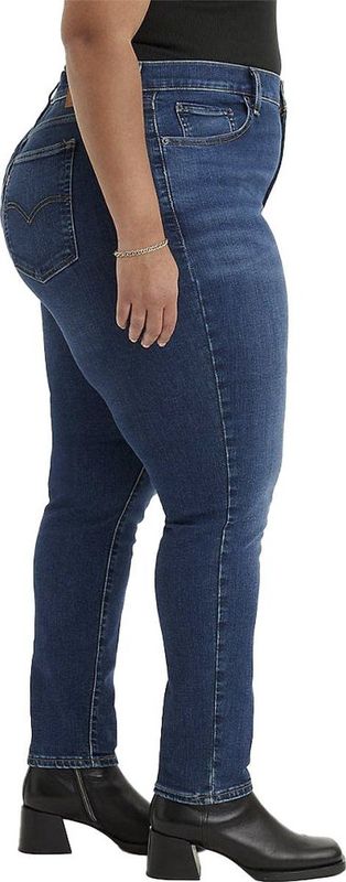 Levi's Plus - Jeans 721 High Rise Skinny - Blauw - Denim materiaal