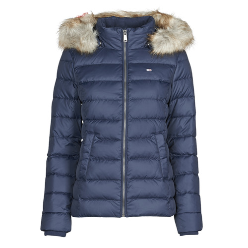 Tommy Jeans - TJW BASIC HOODED DOWN JACKET Marino