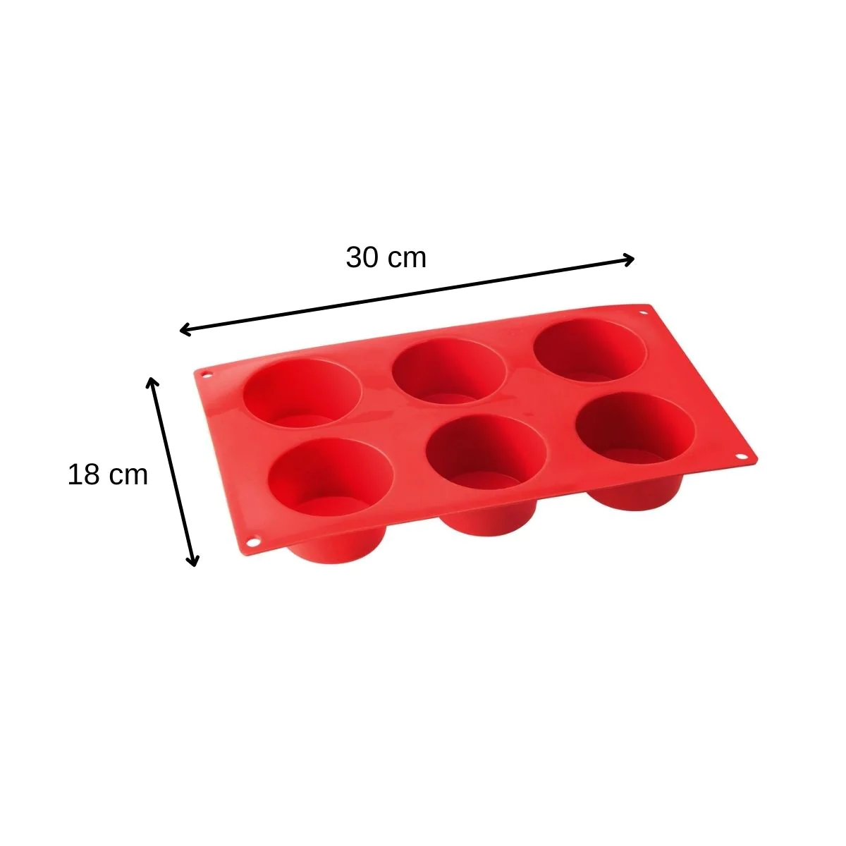 Moule à muffins 6 empreintes Silicone Dr. Oetker