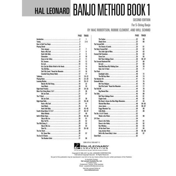 Hal Leonard Banjo Method 1