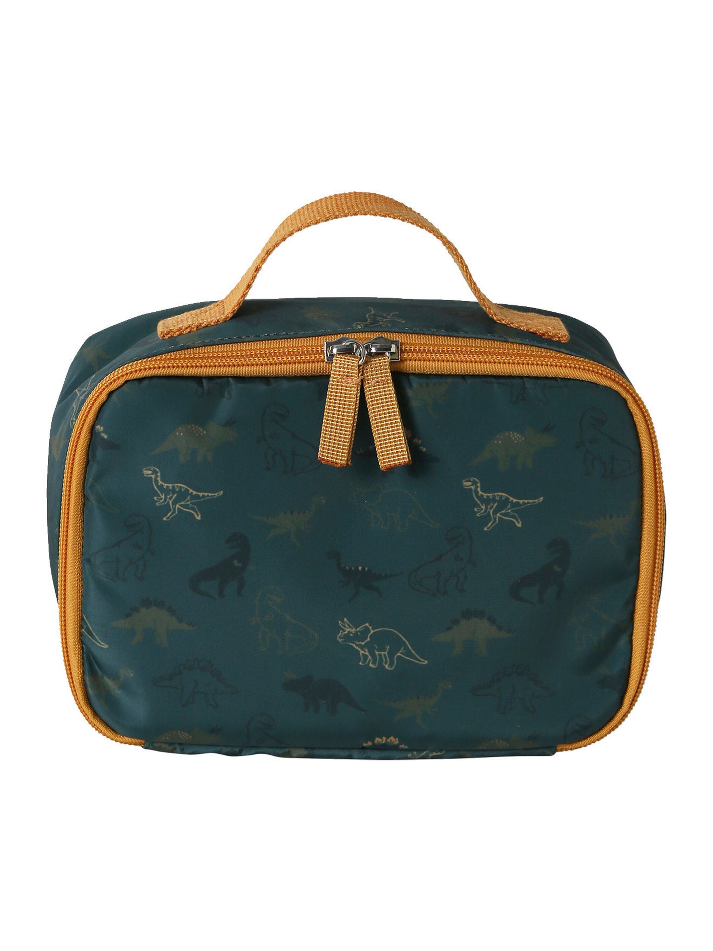 Vertbaudet Jungen Lunchbag mit Dinos tannengrün