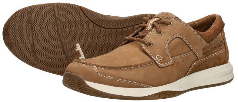 Clarks Sailview Lace cognac