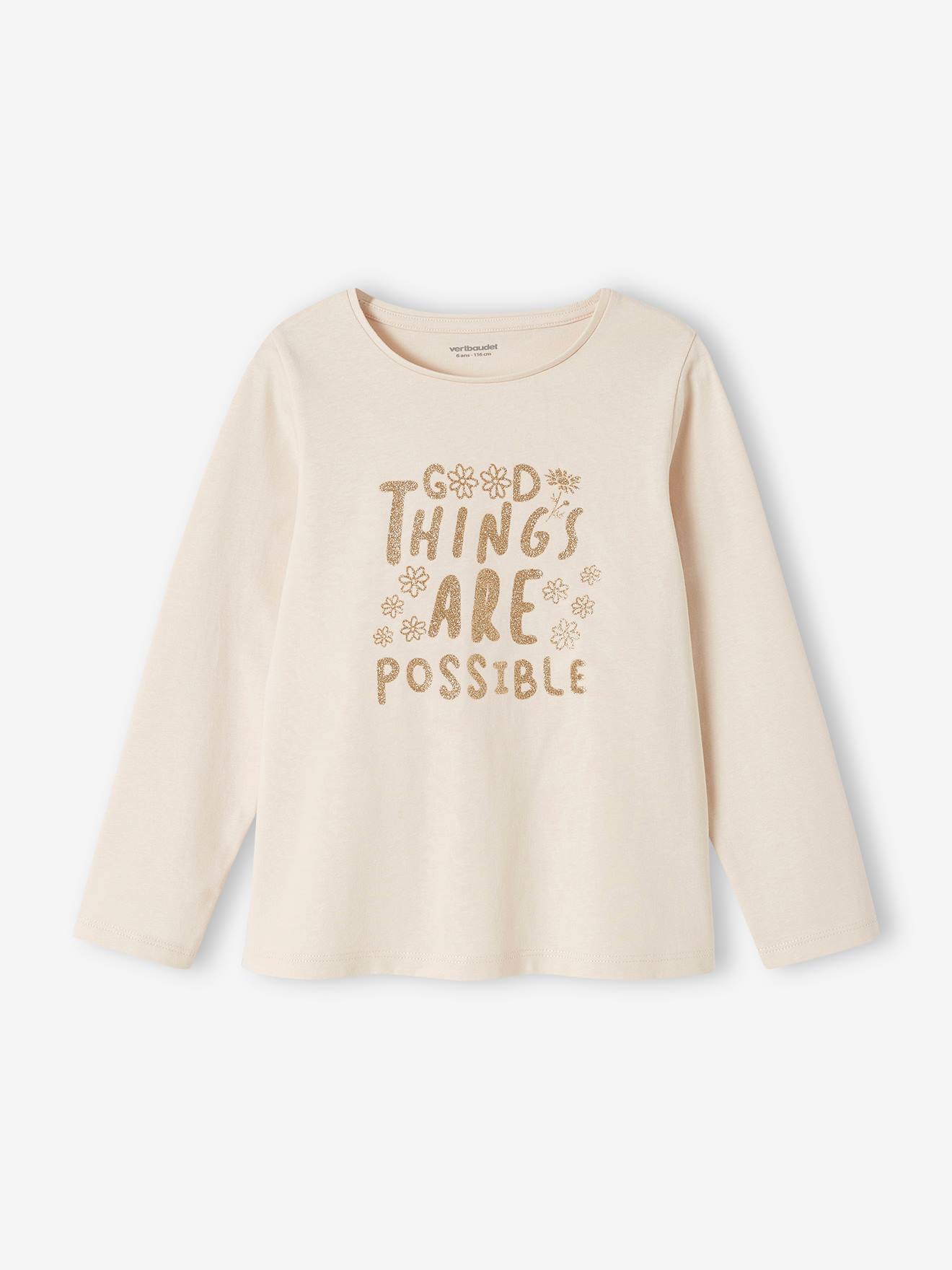 Conjunto de 3 camisetas de manga comprida para meninas, tamanho médio, pretas, bicolor/multicoloridas.