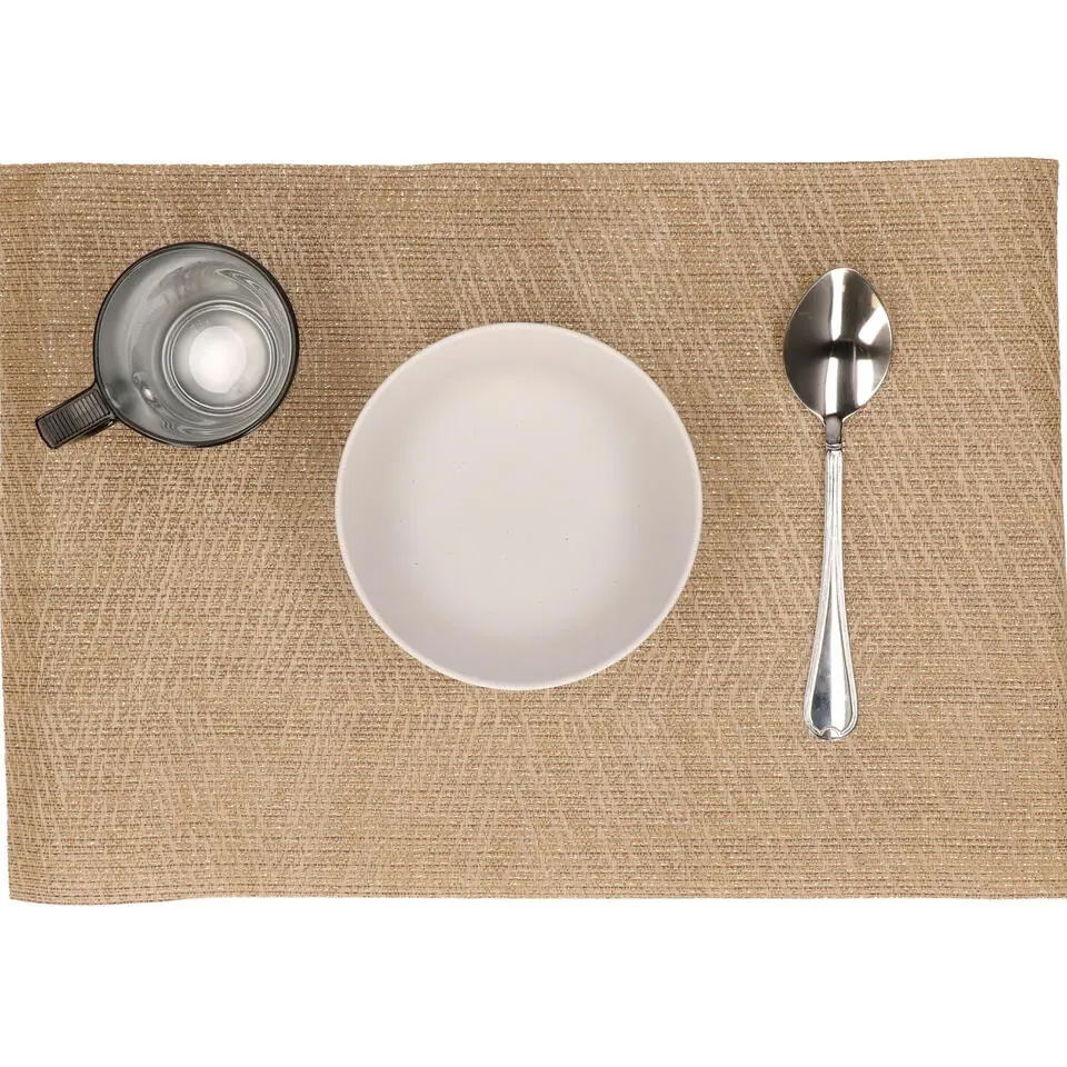 Svenska living Placemats - 6x stuks - polyester - 45 x 30 cm
