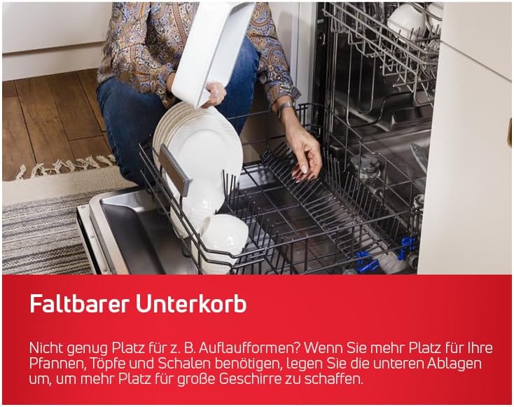 Amica EGSPV 597 201 Einbau-Geschirrspüler / 60 cm / vollintegrierte Spülmaschine (ohne Möbelfront) / 12 Maßgedecke / 5 Programme / Besteckkorb