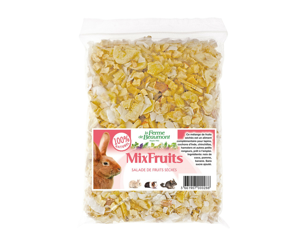 Mix fruits 300 gr • salade de fruits séchés lapins • supplément basse-cour
