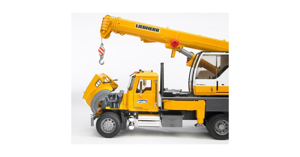 bruderMACK Granite Liebherr Kraanwagen Modelvoertuig  (02818)