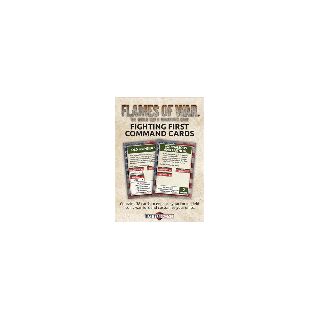 Flames of War - Fighting First Command Cards