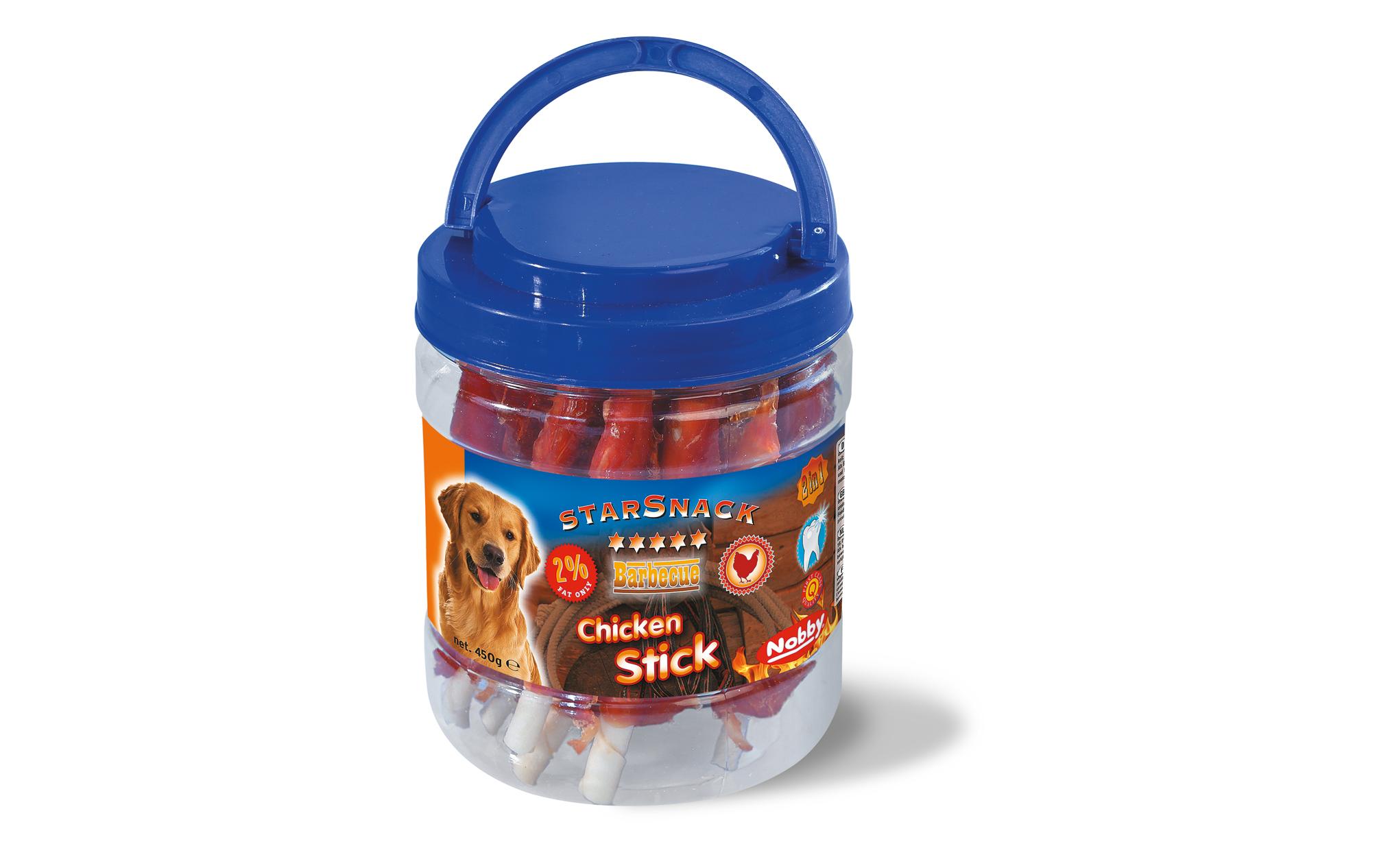 Kausnack StarSnack Barbecue Chicken Stick Dose, 450 gKauspass für Hunde