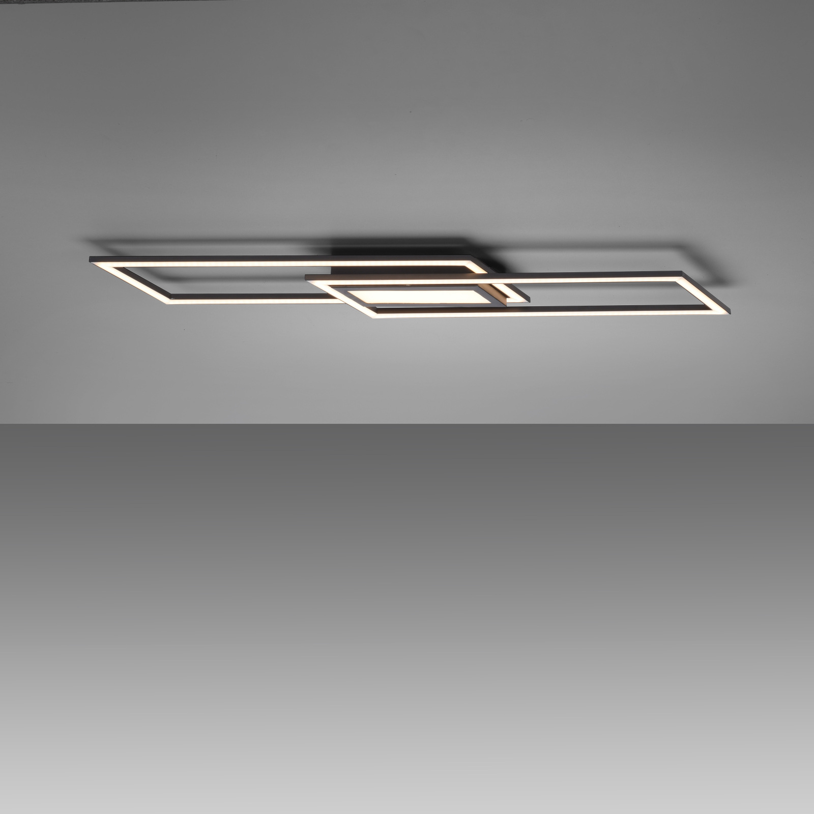 LED-Deckenleuchte - schwarz - separat steuerbar - 100 cm