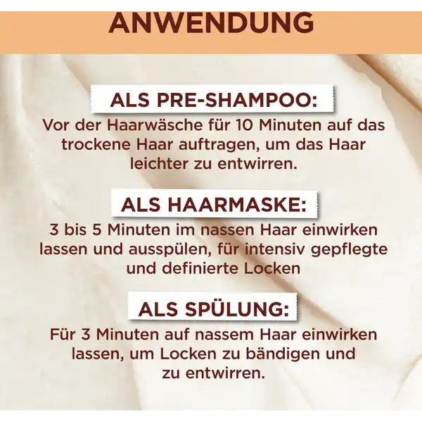 Haarkur Kakao Butter Hair Food 3in1 Maske Sehr Trockenes & Lockiges Haar