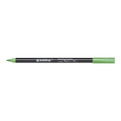 Set de 6 pinceaux pour porcelaine Edding 4200 – Couleurs froides - pointe pinceau 1-4 mm - encre pigmentée résistante à la chaleur et au lave-vaisselle