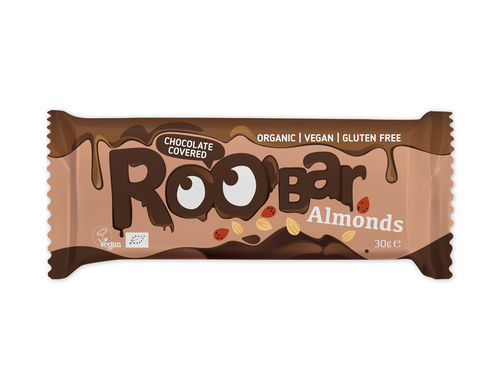 BARRA ROOBAR AMÊNDOA CHOCOLATE BIO 30G
