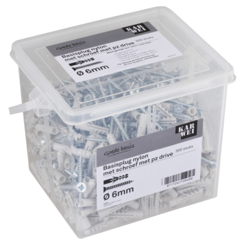 KARWEI Basisplug 6x30mm   uni 4x45mm 300ST
