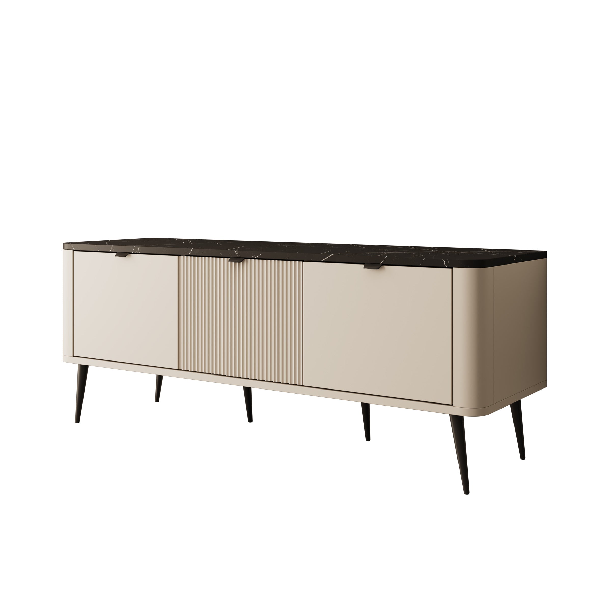 Mace - TV-Meubel - Beige - 130x40x52 cm