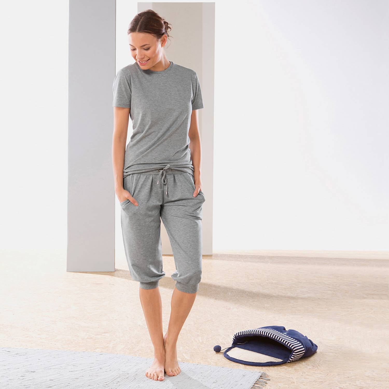 Erwin Müller Sweat Damen-Caprihose
