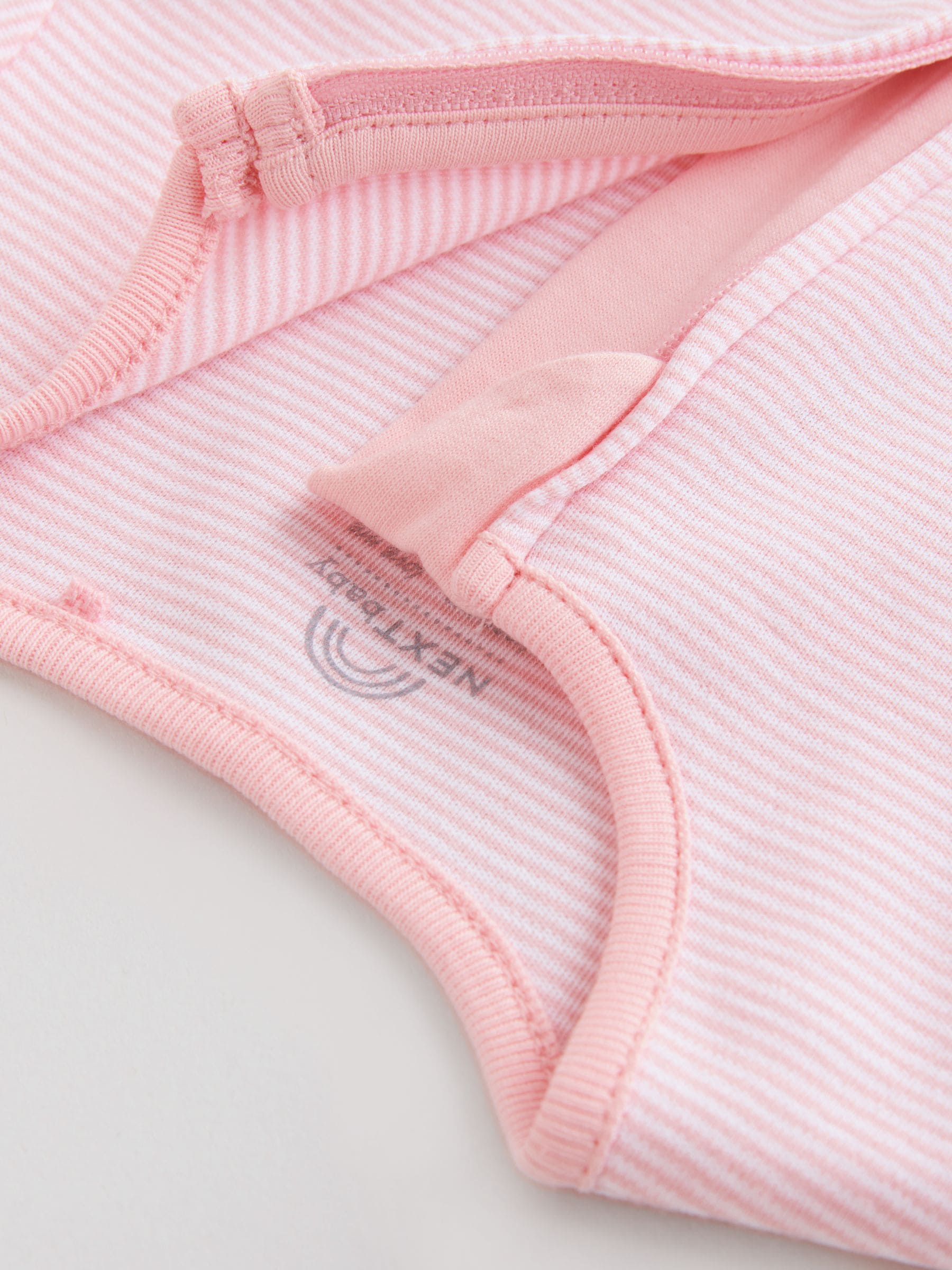 Roze - Verpakking van 3 babyrompertjes met tweewegrits (0mnd-3jr)