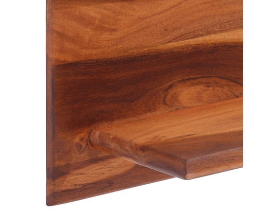 VIDAXL - Etagère murale étagères murales 2 pcs 112x20x26 cm bois massif d'acacia