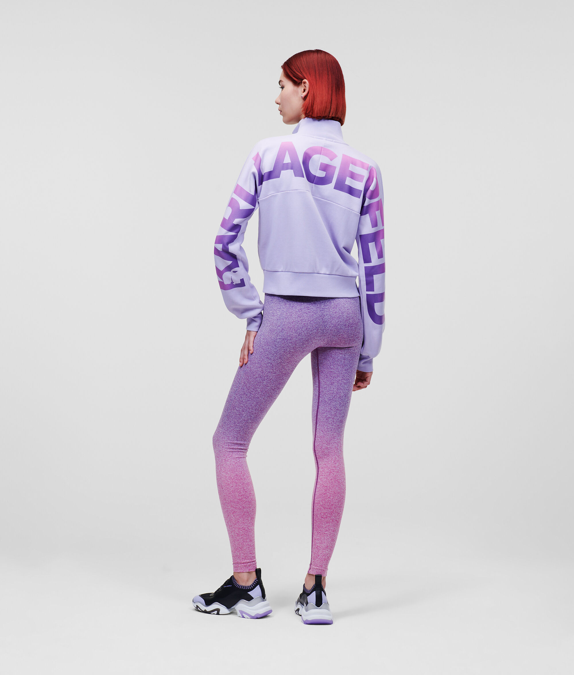 SWEAT-SHIRT ZIPPÉ AVEC LOGO KARL OMBRÉ