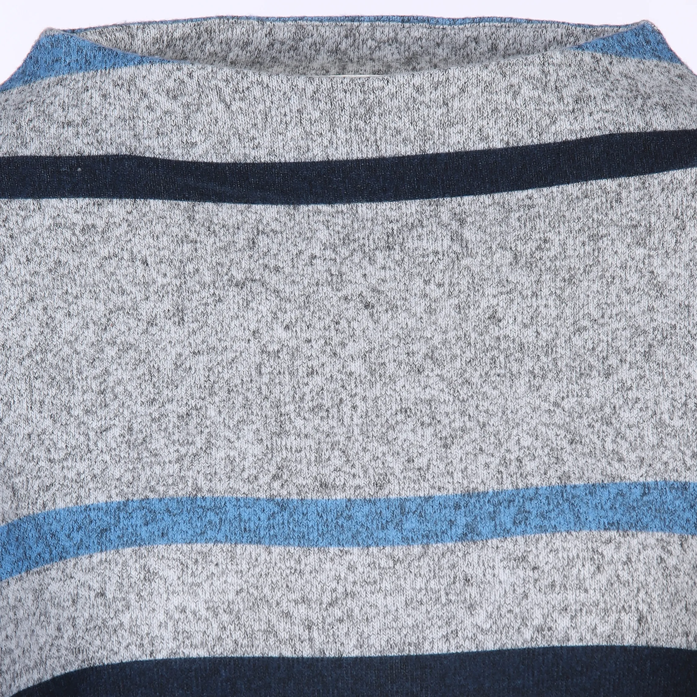 Damen Flauschshirt mit Streifen und 3/4 Arm