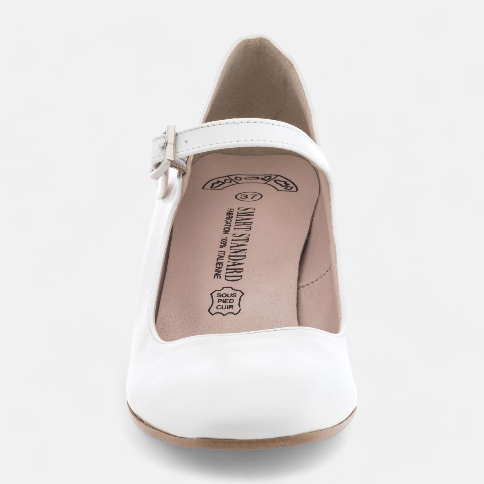 Babies à talon Femme blanc