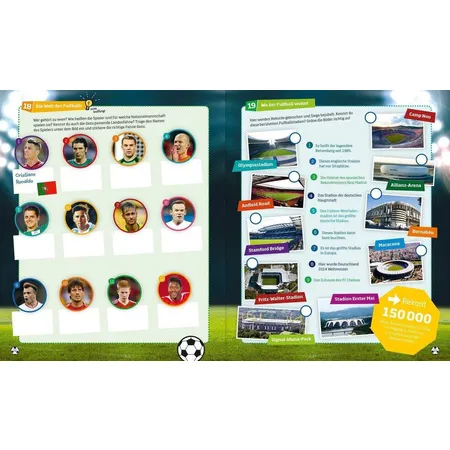 Tessloff WAS IST WAS - Rätseln und Stickern: Fußball