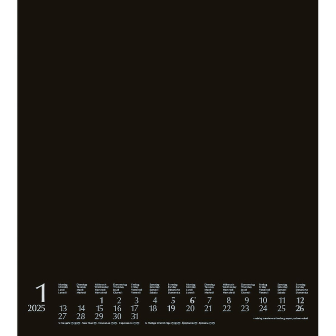 Kalender zum Selbstgestalten - 2025
