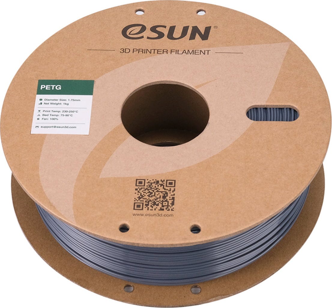 eSUN  PETG Translucent Grey, 1,75 mm / 1000 g    Lichtdurchlässiges Filament mit ausgezeichneter Schlagfestigkeit